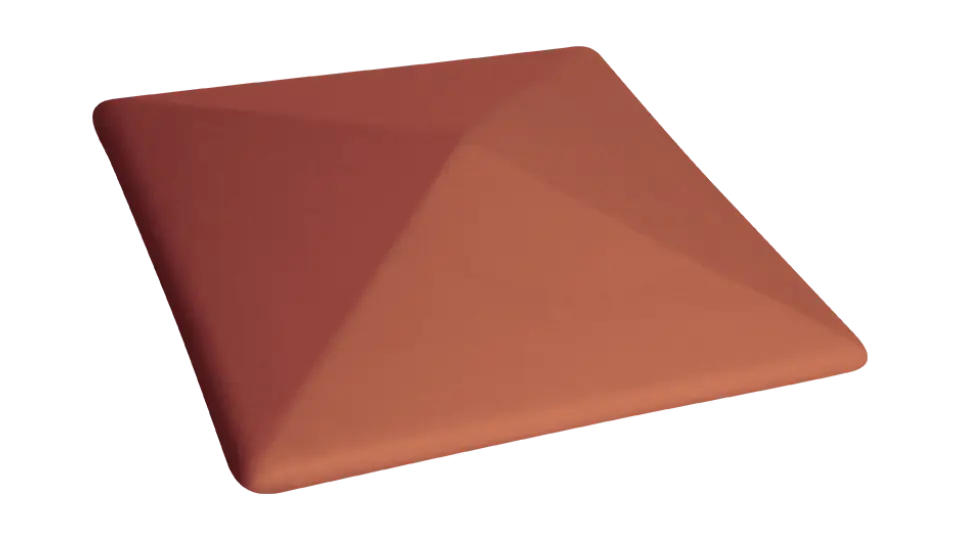 Кришка для стовпчика клінкерна KingKlinker Ruby-red 01