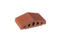 Профільна клінкерна цегла для огорожи 180/120х100х58 KingKlinker Ruby-red 01