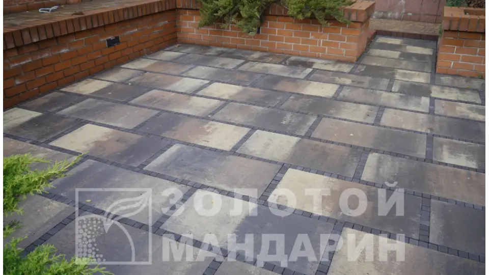 Плита 90х45, коричневий. Золотий Мандарин. 