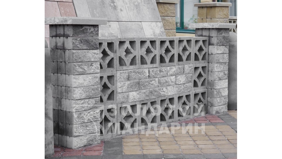 Заборний блок декоративний Золотий Мандарин 300х100х100 мм грейс
