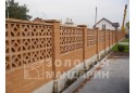 Заборний блок декоративний Золотий Мандарин 300х200х100 мм персиковий