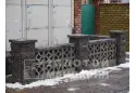 Заборний блок Золотий Мандарин Гармонія 300х300х90 мм сірий 