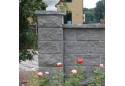Заборний блок Золотой Мандарин декоративний двосторонній скол 400х200х200 мм, сірий