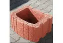 Квітник вібропресований Квадратний червоний 500х400х250 мм. Золотий Мандарин 
