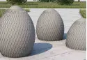 Обмежувач руху Золотий Мандарин Броте Барселона 770х420 мм, сірий