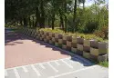 Квітник вібропресований Круглий сірий 500х400х250 мм. Золотий Мандарин