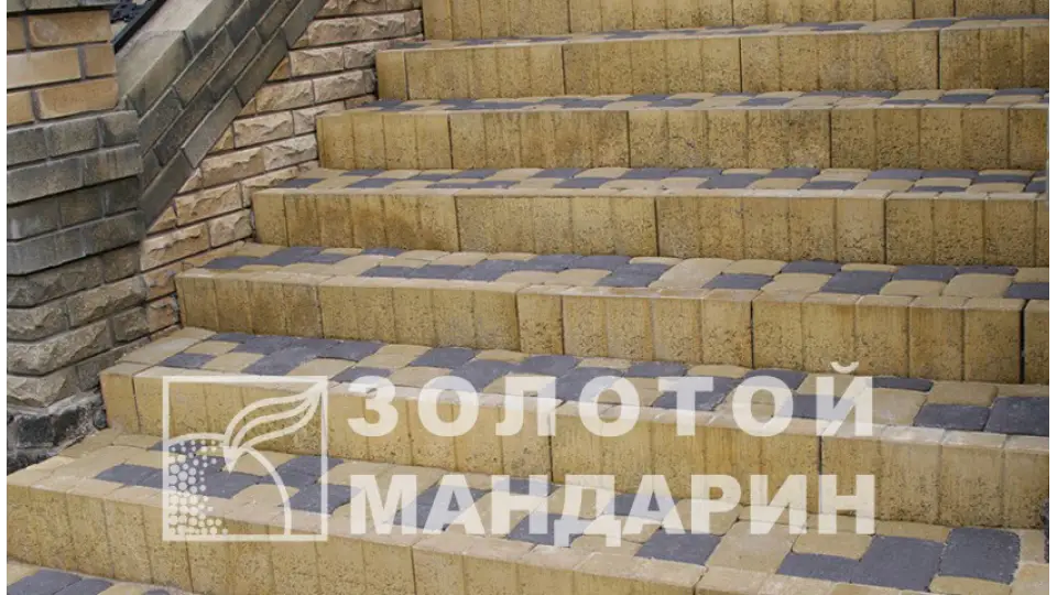 Поребрик квадратний Золотий Мандарин 8 см, червоний
