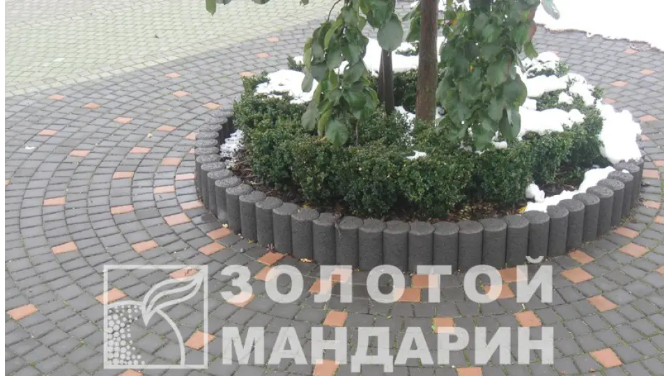 Стовпчик круглий Золотий Мандарин 8 см, червоний