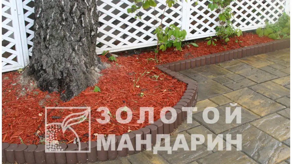 Стовпчик круглий Золотий Мандарин 8 см, червоний