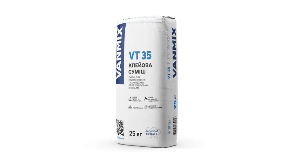 Суміш для приклеювання та армування VT 35 VANMIX