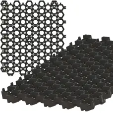 Газонна решітка Vodaland HexPave 505х580х30, чорна