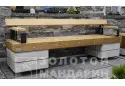 Лавка Модерн Золотий Мандарин 2200x560x470 мм з двома підлокітниками, вайт