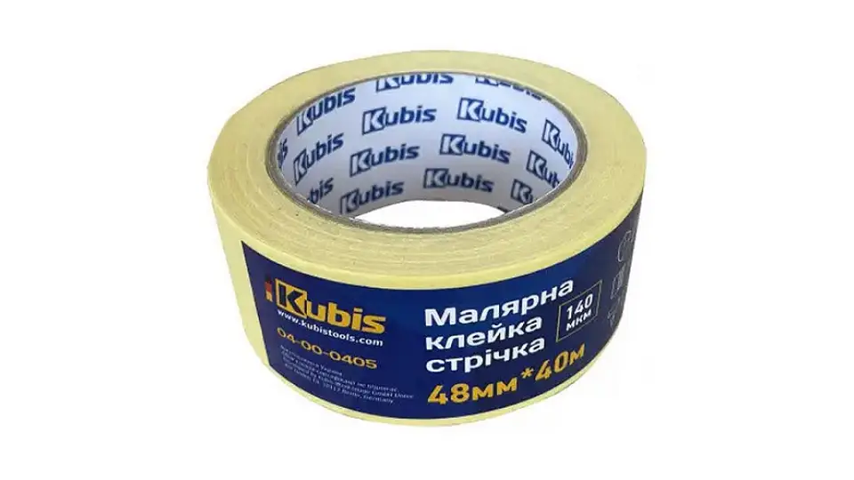 Стрічка малярна KUBIS 48мм×40м 140 мкм