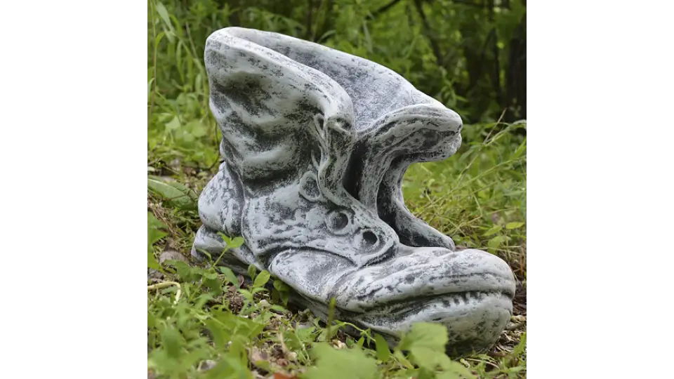 Ваза Чобіток Великий ROCKSIDE, cіра патина