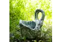 Ваза для квітів Лебідь ROCKSIDE, cіра патина