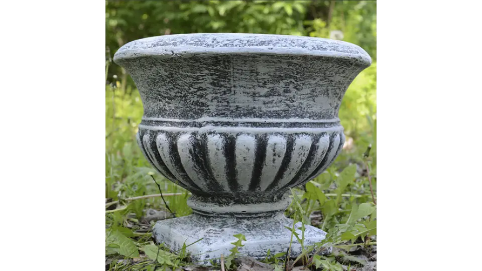 Ваза Ліра ROCKSIDE, cіра патина