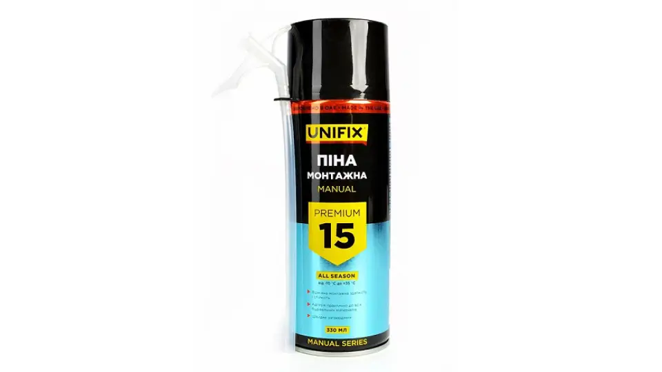 Піна ручна всесезонна Unifix Premium 15л, 330 мл 